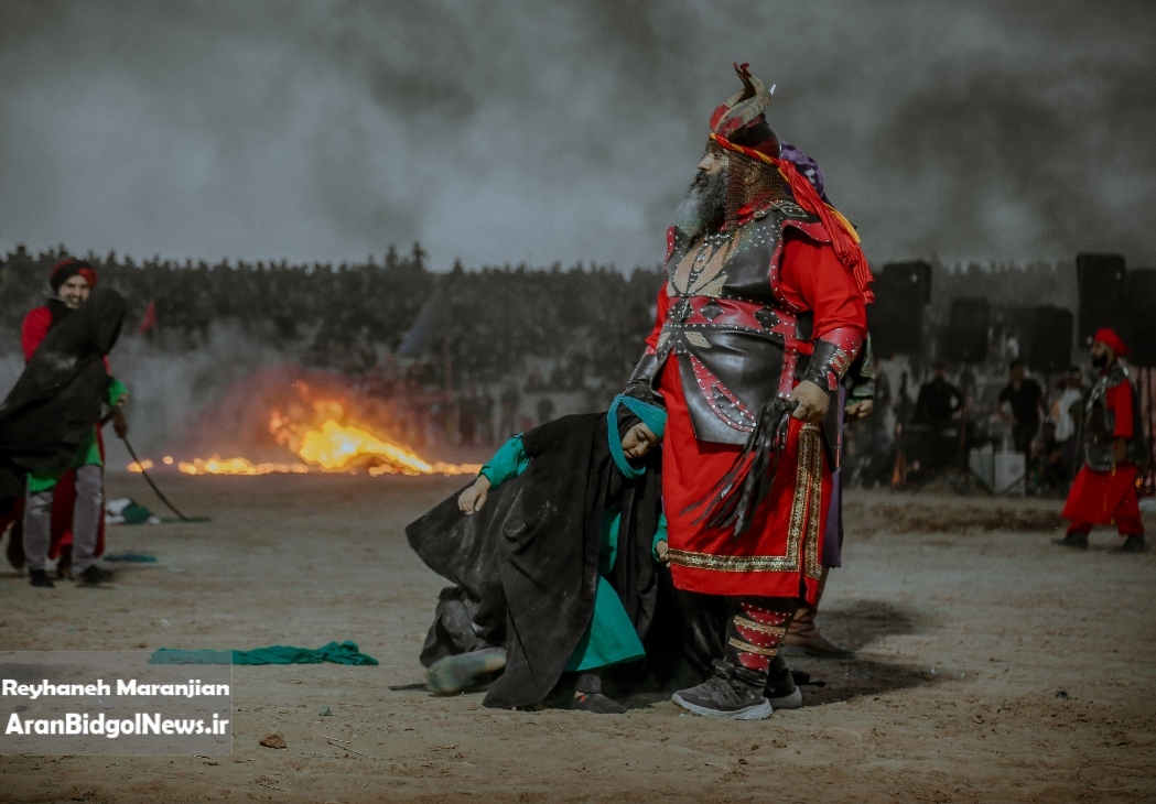 گزارش تصویری از مراسم خیمه سوزی روز یازدهم محرم در نوش آباد(بخش اول)